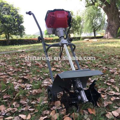 Four stroke mini hand push tiller with gasoline rotary engine