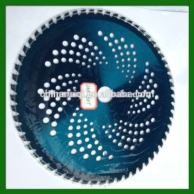 Electroplating diamond saw blade 255mm*60T for brushcutter/grass trimmer